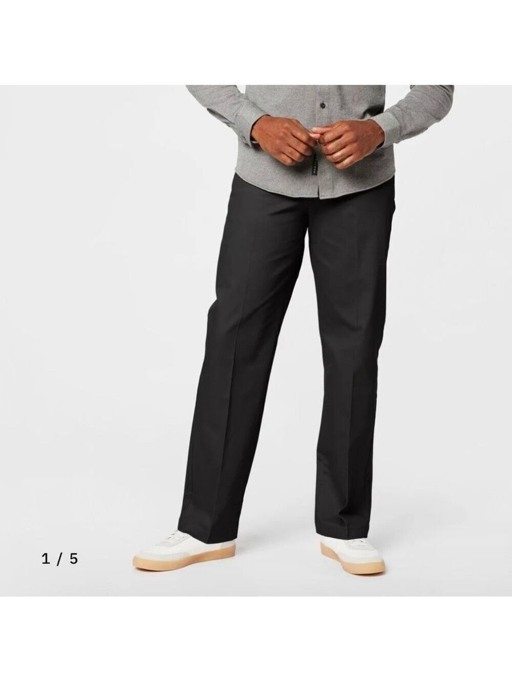 Dockers Black Signature Khakis Classic Fit Size 40 NWT